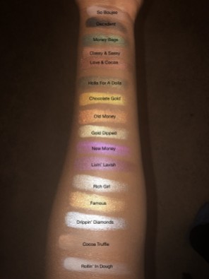 Chocolate Gold Swatches w Flash